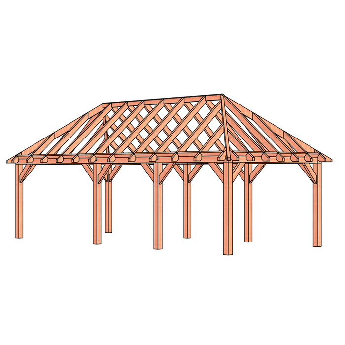 Douglas Schilddak - 845x370cm - Volledig op Maat