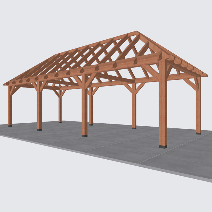 douglas schilddak constructie 890x370cm