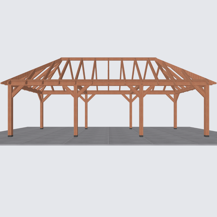 douglas schilddak constructie 890x370cm