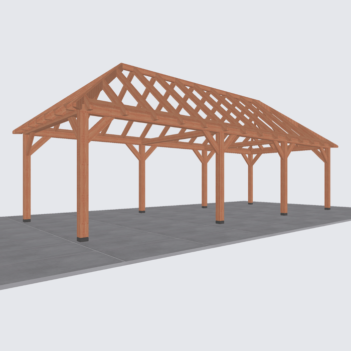 douglas schilddak constructie 950x370cm