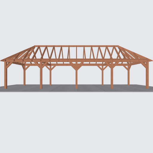 bouwpakket douglas schilddak constructie 1180x370cm