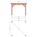 plattegrond douglas overkapping 345x345cm