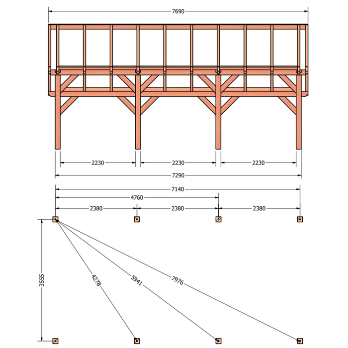 tekening Douglas Kapschuur - 770x370cm