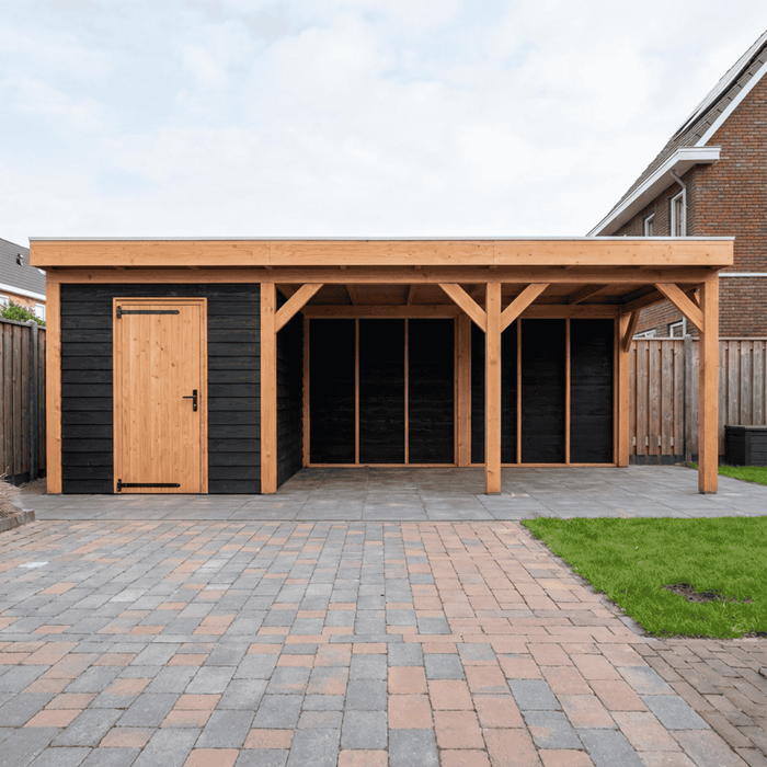 Douglas Overkapping Como Zwart - 740x335cm