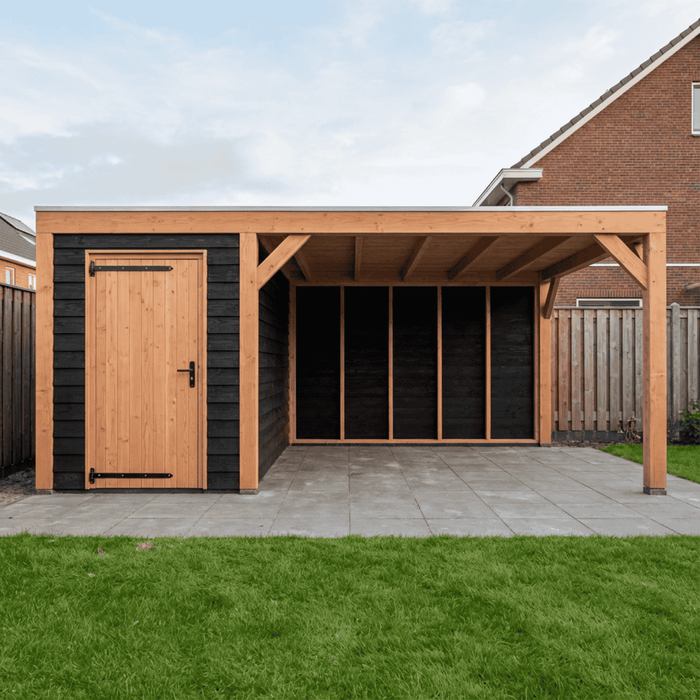Douglas Overkapping Modern Zwart - 555x375cm