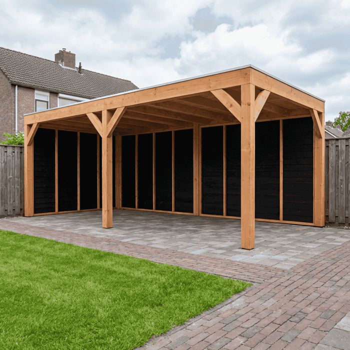 Douglas Overkapping Modern Zwart - 600x310cm