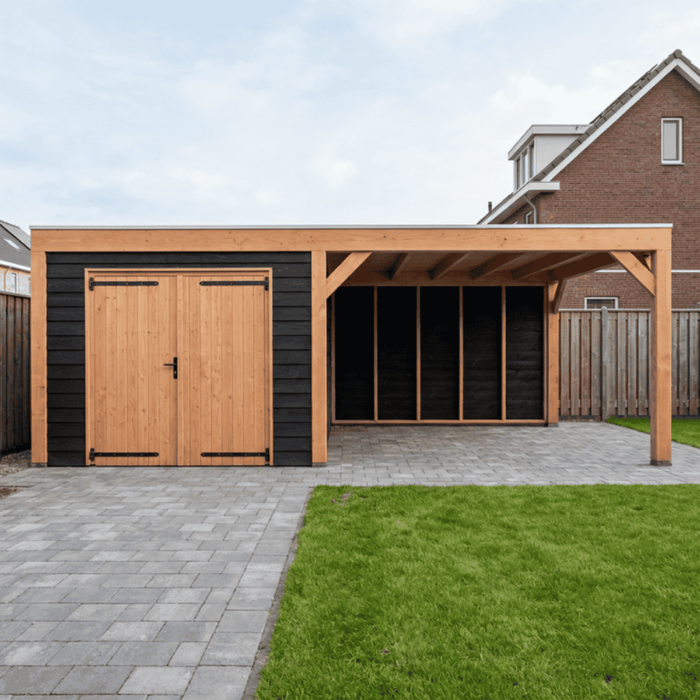 Douglas Overkapping Modern Zwart - 665x375cm