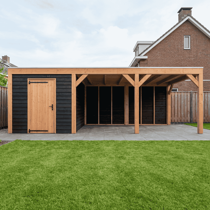 Douglas Overkapping Modern Zwart - 735x375cm