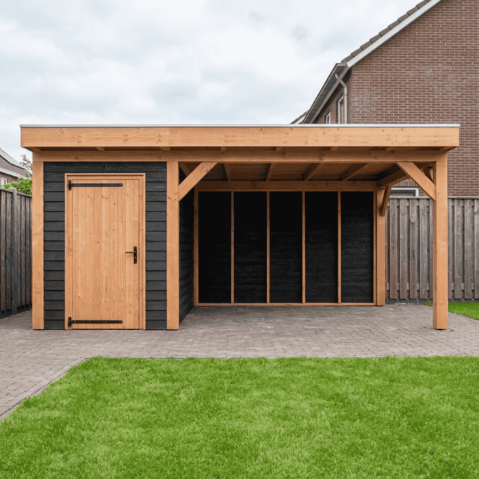 Douglas Overkapping Sorrento Zwart - 555x335cm