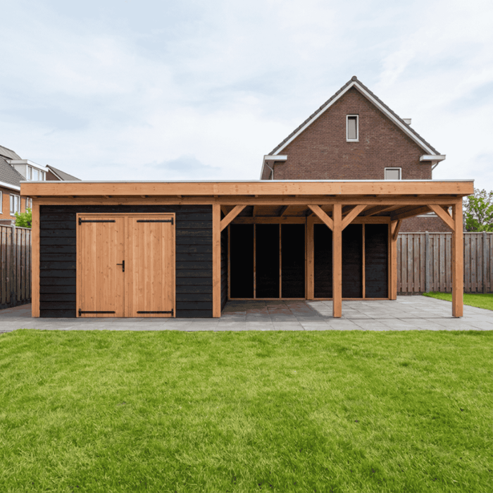 Douglas Overkapping Vico Zwart - 855x395cm