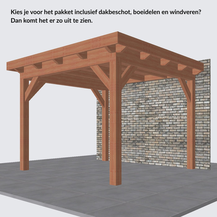 Douglas Aanbouwveranda - 305x305cm - Volledig op Maat
