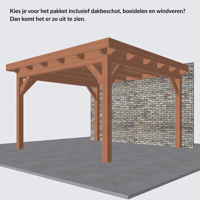 Douglas Aanbouwveranda - 370x370cm - Volledig op Maat