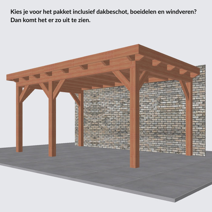 Douglas Aanbouwveranda - 485x305cm - Volledig op Maat - Links