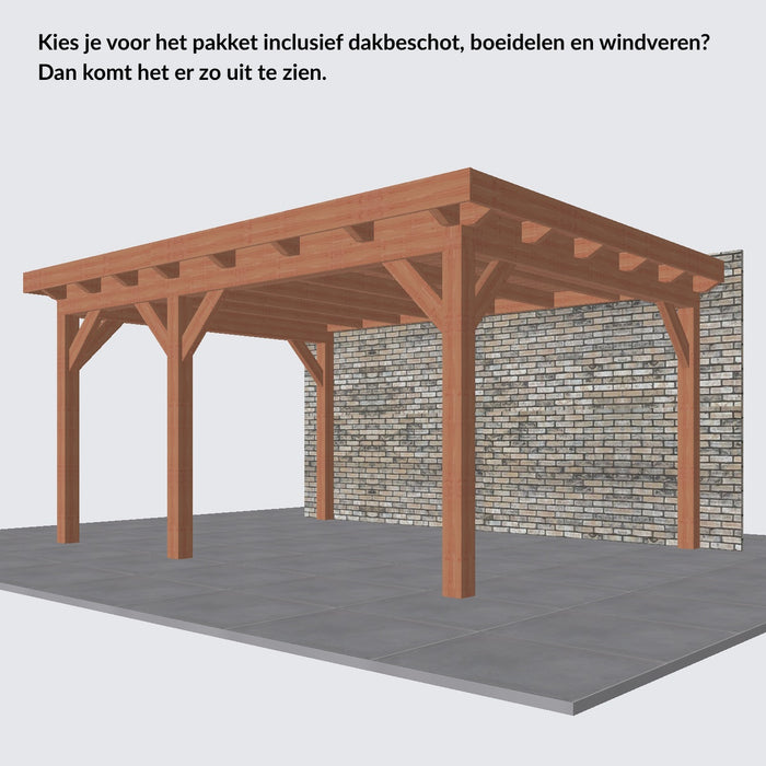 Douglas Aanbouwveranda - 485x370cm - Volledig op Maat - Links