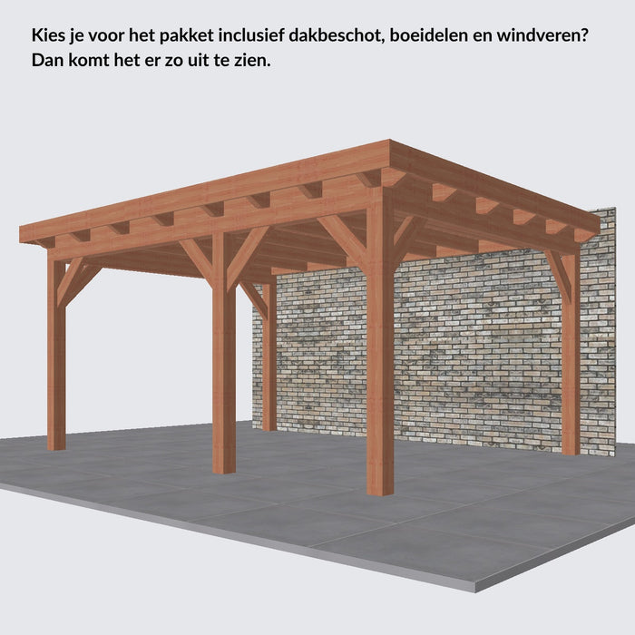 Douglas Aanbouwveranda - 485x370cm - Volledig op Maat - Rechts