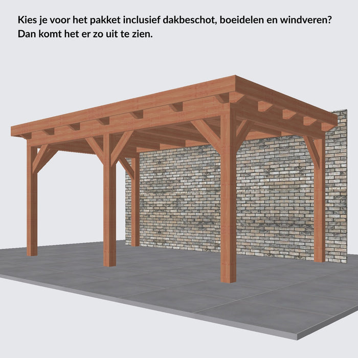Douglas Aanbouwveranda - 490x305cm - Volledig op Maat