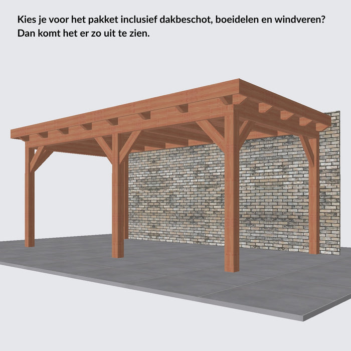 Douglas Aanbouwveranda - 545x305cm - Volledig op Maat - Rechts