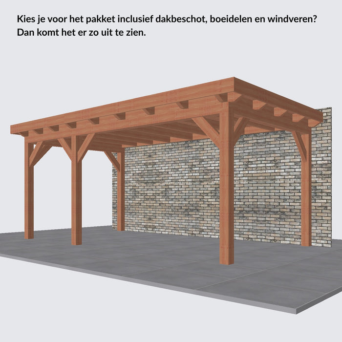 Douglas Aanbouwveranda - 550x305cm - Volledig op Maat - Links