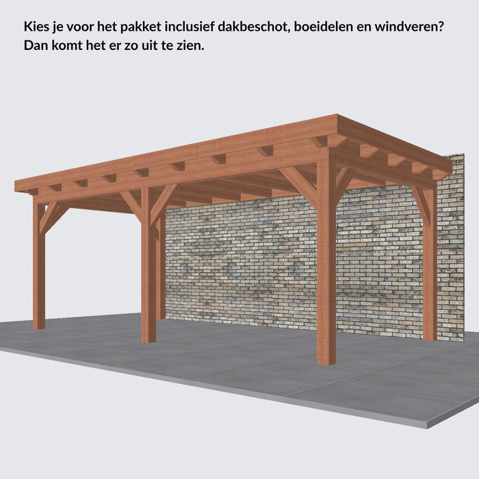 Douglas Aanbouwveranda - 595x305cm - Volledig op Maat