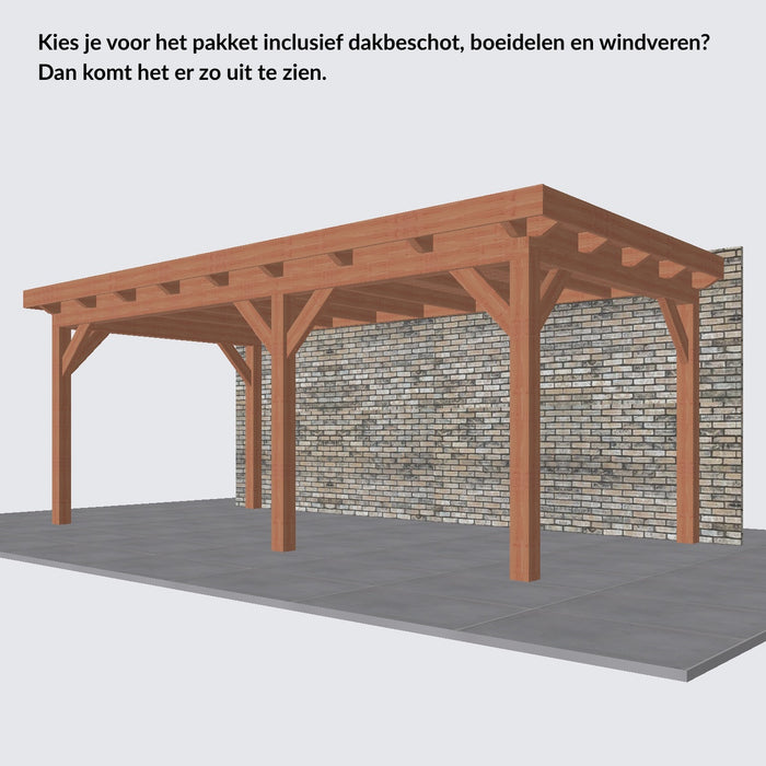 Douglas Aanbouwveranda - 610x305cm - Volledig op Maat - Rechts