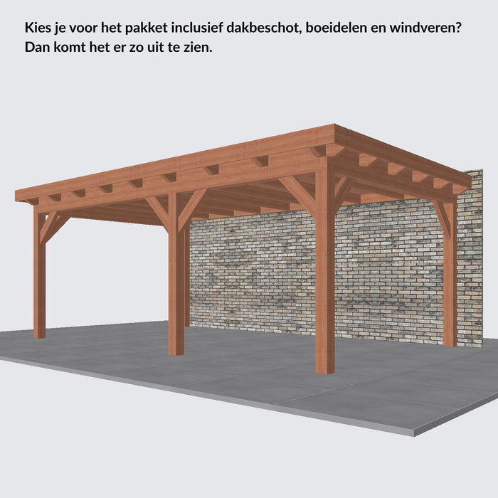 Douglas Aanbouwveranda - 610x370cm - Volledig op Maat - Rechts