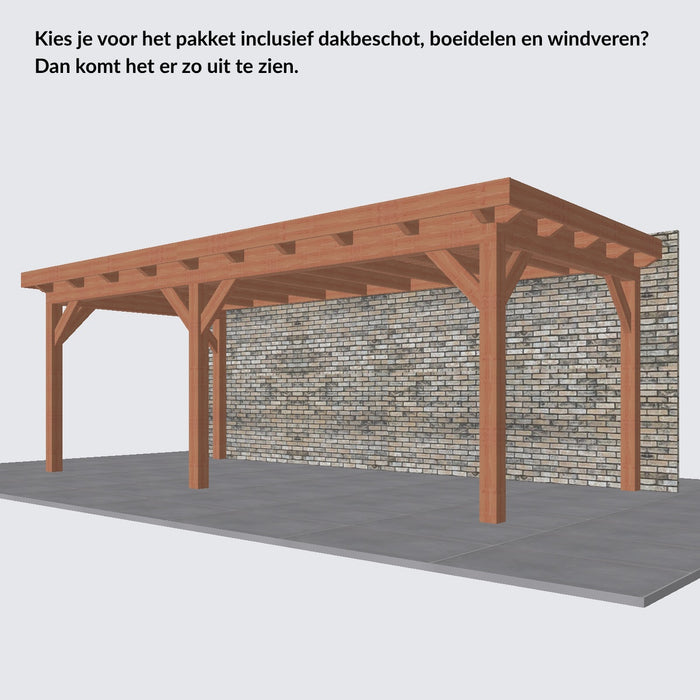 Douglas Aanbouwveranda - 660x305cm - Volledig op Maat - Links