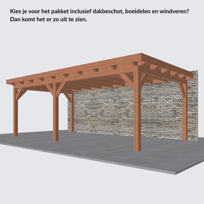 Douglas Aanbouwveranda - 660x370cm - Volledig op Maat - Links