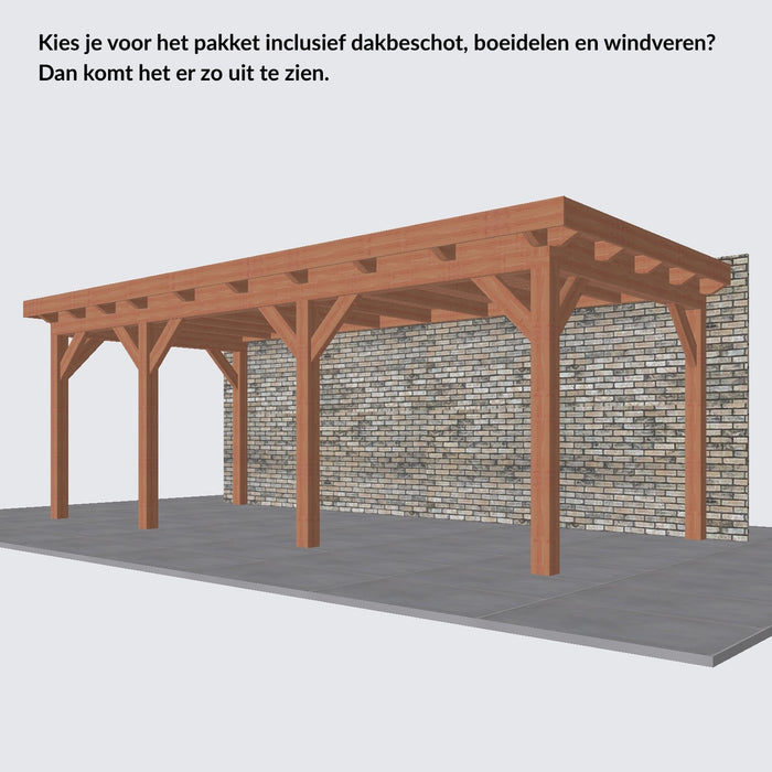 Douglas Aanbouwveranda - 670x305cm - Volledig op Maat - Links
