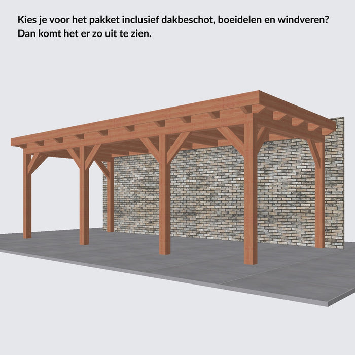 Douglas Aanbouwveranda - 670x305cm - Volledig op Maat - Rechts
