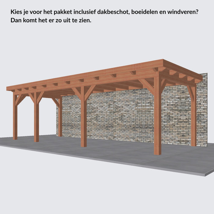 Douglas Aanbouwveranda - 775x305cm - Volledig op Maat - Links