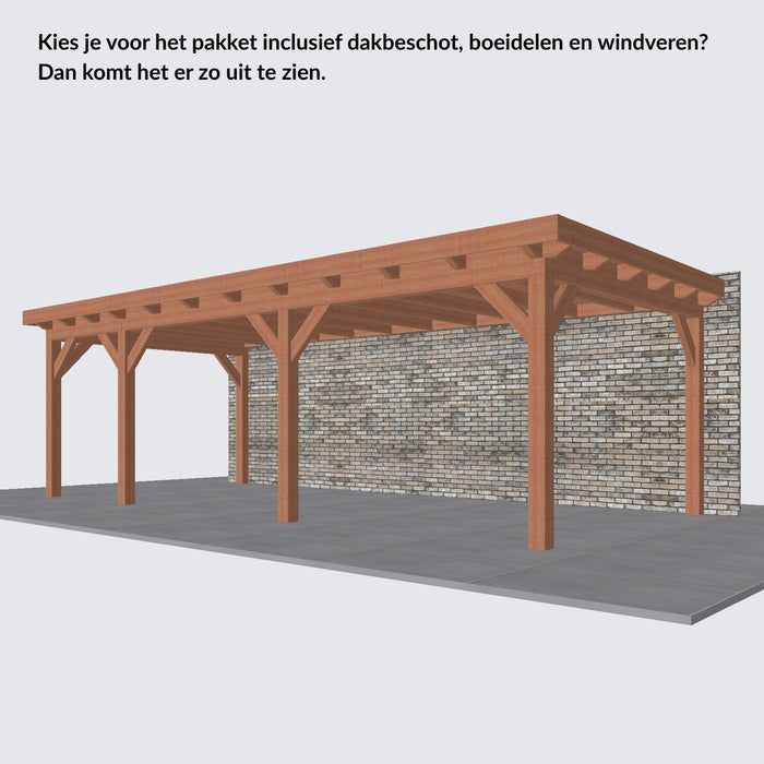 Douglas Aanbouwveranda - 775x370cm - Volledig op Maat - Links