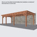 Douglas Aanbouwveranda - 775x370cm - Volledig op Maat - Links