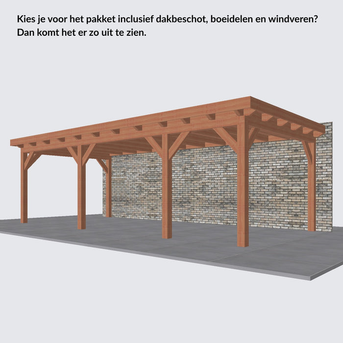 Douglas Aanbouwveranda - 775x370cm - Volledig op Maat - Rechts