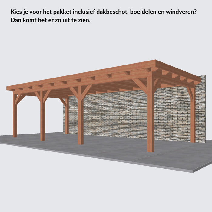 Douglas Aanbouwveranda - 780x370cm - Volledig op Maat - Rechts