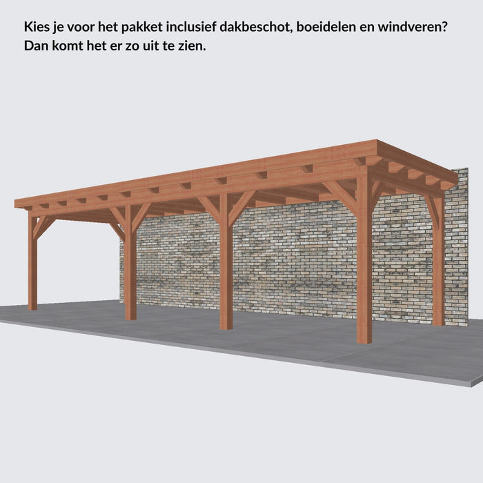 Douglas Aanbouwveranda - 845x305cm - Volledig op Maat - Links