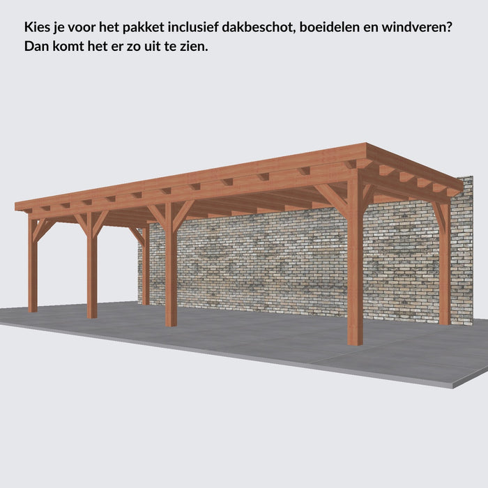 Douglas Aanbouwveranda - 845x370cm - Volledig op Maat - Rechts