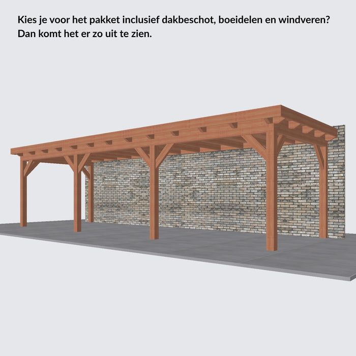 Douglas Aanbouwveranda - 890x305cm - Volledig op Maat