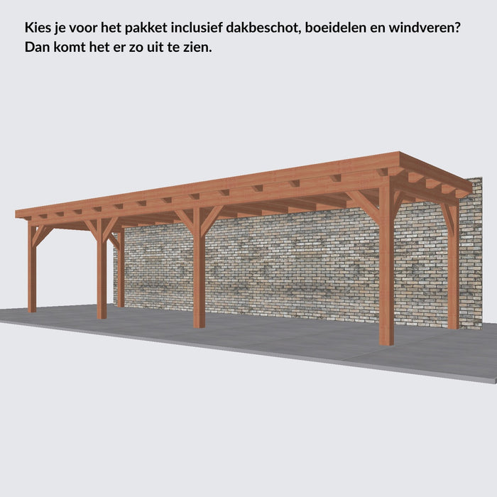 Douglas Aanbouwveranda - 950x305cm - Volledig op Maat - Rechts