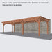 Douglas Aanbouwveranda - 950x370cm - Volledig op Maat - Links