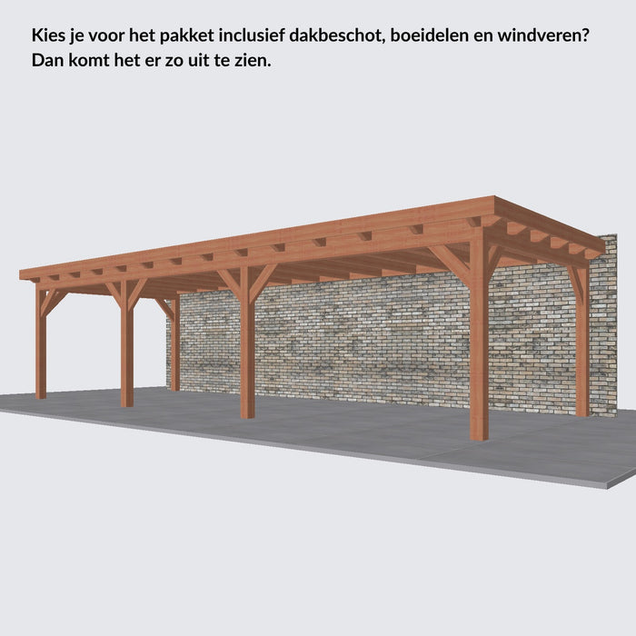 Douglas Aanbouwveranda - 950x370cm - Volledig op Maat - Rechts