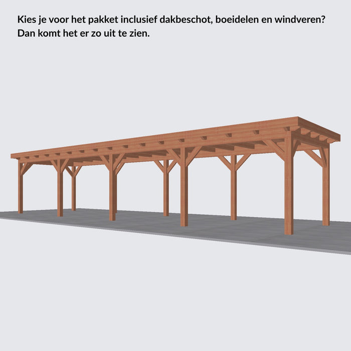Douglas Overkapping Landelijk Classic - 1180x305cm - Volledig op Maat