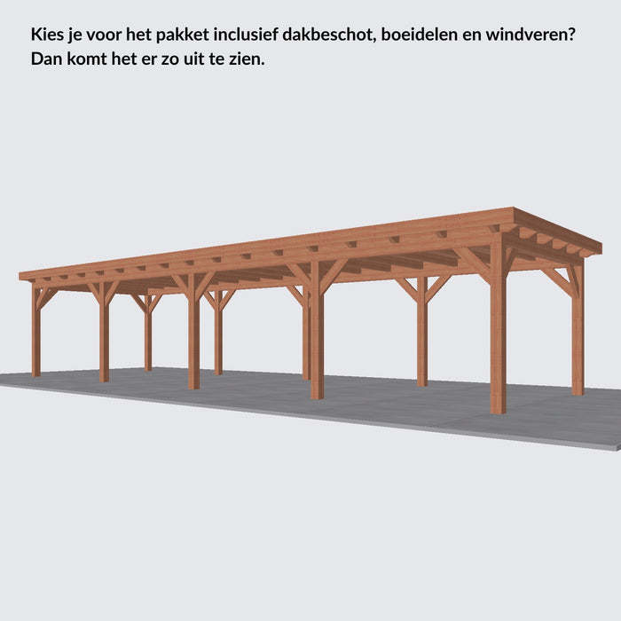 Douglas Overkapping Landelijk Classic - 1180x370cm - Volledig op Maat
