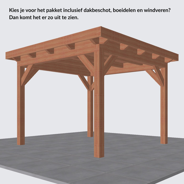 Douglas Overkapping Landelijk Classic - 305x305cm - Volledig op Maat
