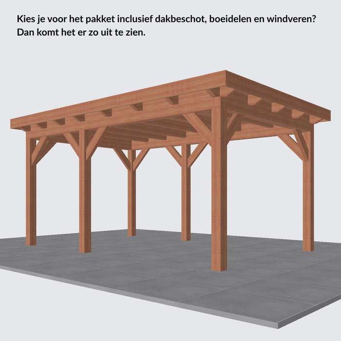 Douglas Overkapping Landelijk Classic - 485x305cm - Volledig op Maat