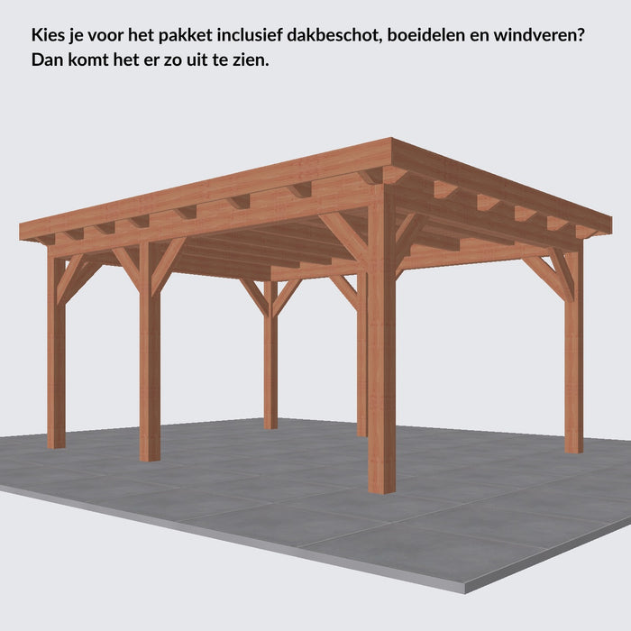 Douglas Overkapping Landelijk Classic - 485x370cm - Volledig op Maat