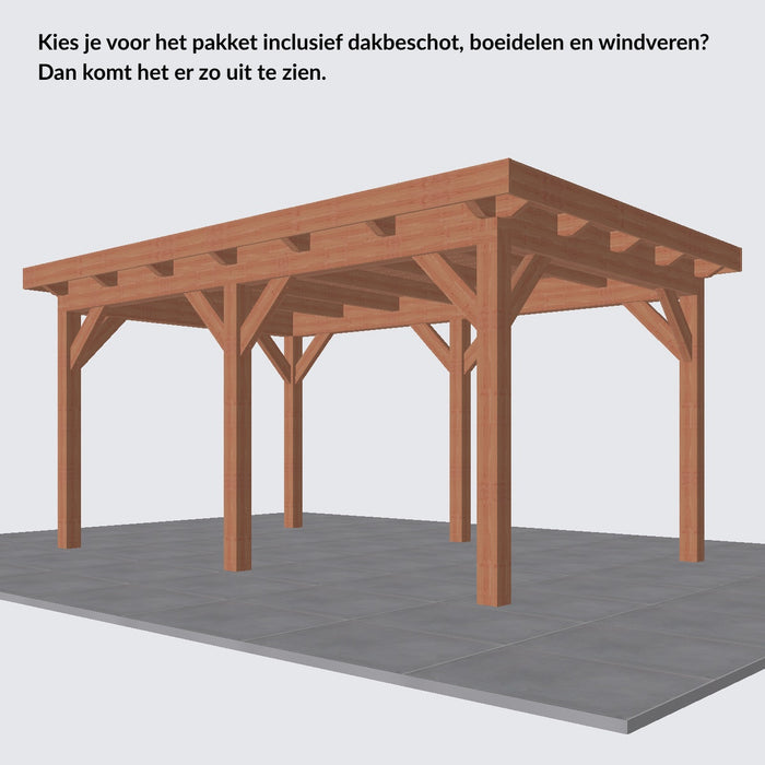 Douglas Overkapping Landelijk Classic - 490x305cm - Volledig op Maat