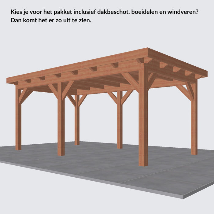 Douglas Overkapping Landelijk Classic - 545x305cm - Volledig op Maat