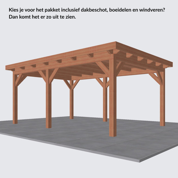 Douglas Overkapping Landelijk Classic - 545x370cm - Volledig op Maat