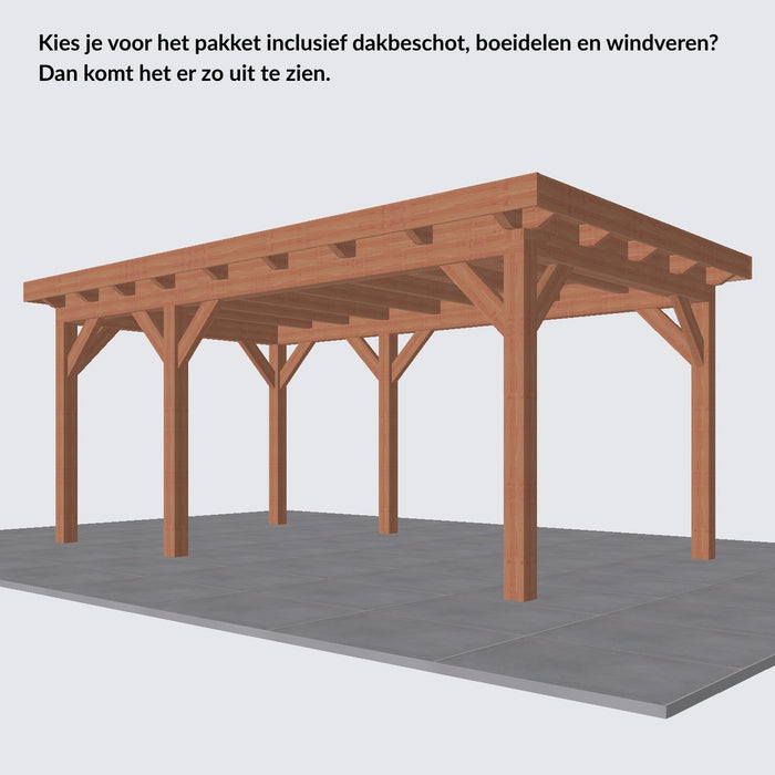 Douglas Overkapping Landelijk Classic - 550x305cm - Volledig op Maat