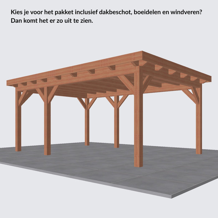 Douglas Overkapping Landelijk Classic - 550x370cm - Volledig op Maat